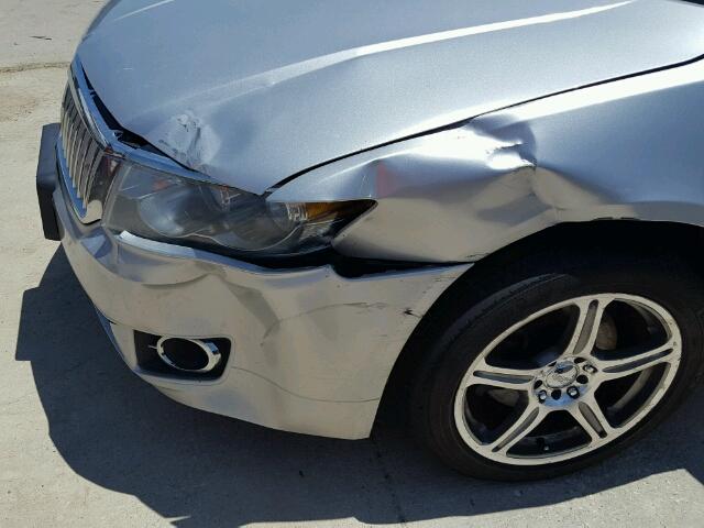 3LNHM28T59R624791 - 2009 LINCOLN MKZ ვერცხლისფერი ფოტო 9