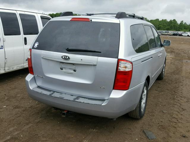 KNDMB233566057085 - 2006 KIA SEDONA EX SILVER photo 4