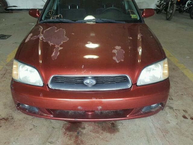 4S3BE625847205746 - 2004 SUBARU LEGACY L S RED photo 9