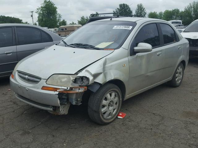 KL1TD52665B356861 - 2005 CHEVROLET AVEO BASE Gümüş foto 2