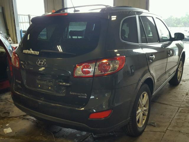 5XYZK4AG0BG068641 - 2011 HYUNDAI SANTA FE L GRAY photo 4