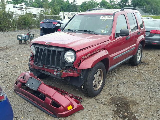1J4GK38K25W662709 - 2005 JEEP LIBERTY RE RED photo 2