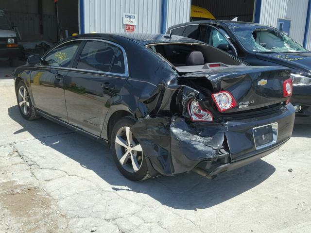 1G1ZC5E12BF269719 - 2011 CHEVROLET MALIBU 1LT შავი ფოტო 3