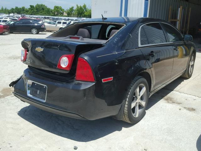 1G1ZC5E12BF269719 - 2011 CHEVROLET MALIBU 1LT შავი ფოტო 4