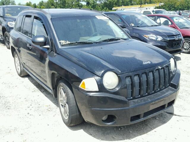 1J8FT47W77D424256 - 2007 JEEP COMPASS BLACK photo 1