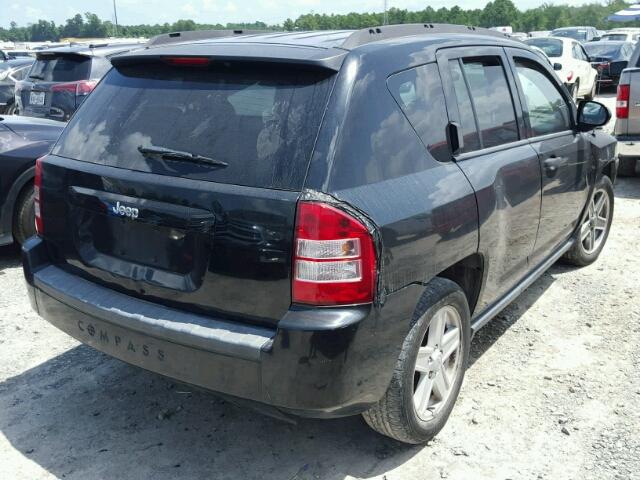 1J8FT47W77D424256 - 2007 JEEP COMPASS BLACK photo 4