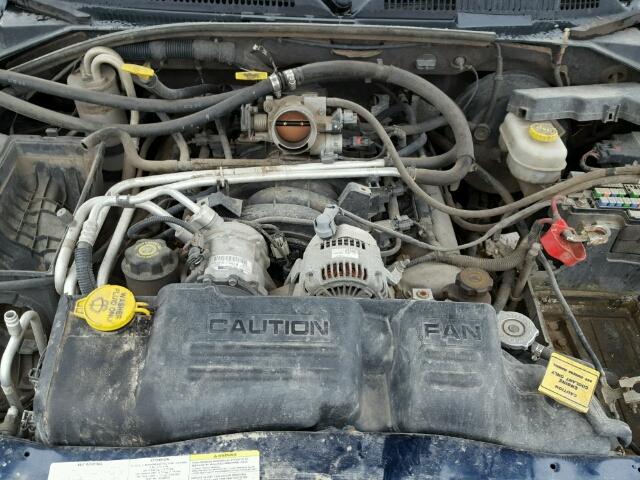 1D7HG38N43S234995 - 2003 DODGE DAKOTA QUA BLUE photo 7