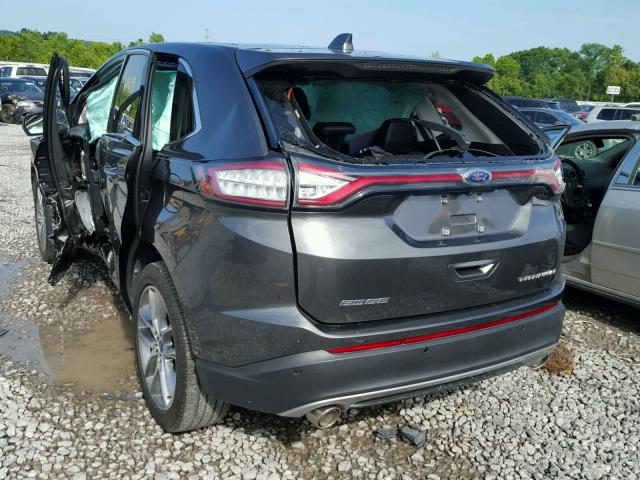 2FMPK3K84GBB51540 - 2016 FORD EDGE TITAN GRAY photo 3