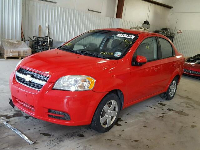KL1TD5DEXBB140706 - 2011 CHEVROLET AVEO LS RED photo 2