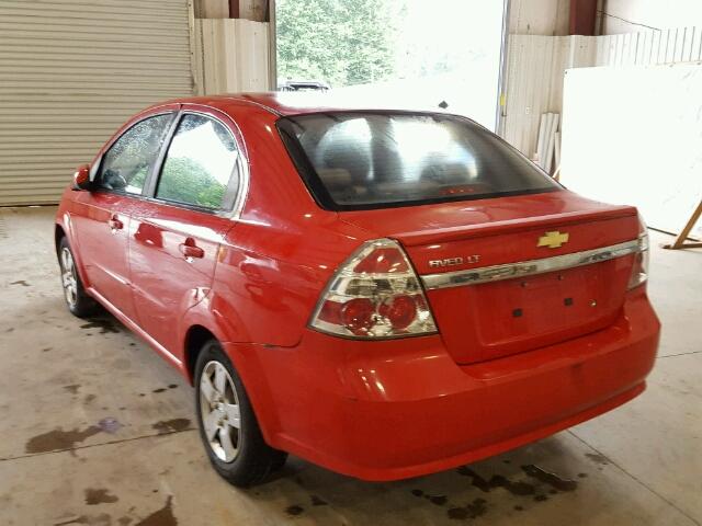 KL1TD5DEXBB140706 - 2011 CHEVROLET AVEO LS RED photo 3