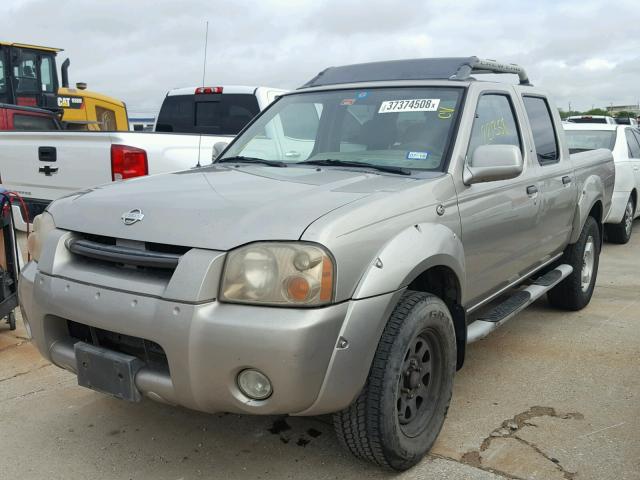 1N6ED27T41C302877 - 2001 NISSAN FRONTIER C BEIGE photo 2