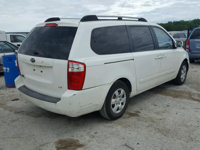 KNDMB233966020962 - 2006 KIA SEDONA EX WHITE photo 4