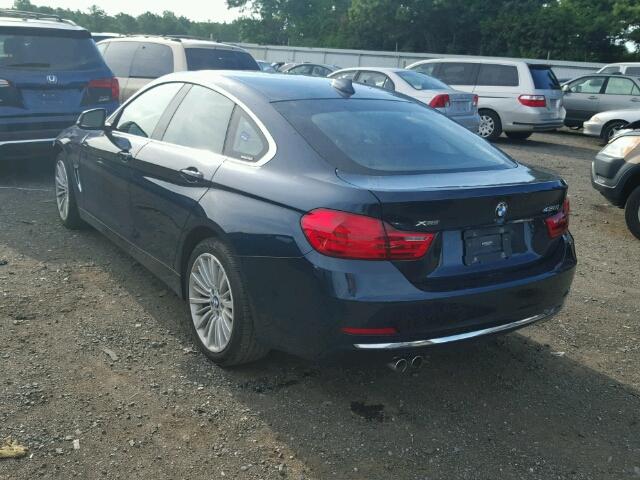 WBA4C9C59FD330755 - 2015 BMW 428 XI BLUE photo 3