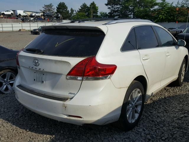 4T3BA3BB4AU010193 - 2010 TOYOTA VENZA BASE WHITE photo 4