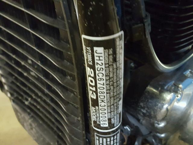 JH2SC6708DK300086 - 2013 HONDA VT1300 CS BLACK photo 10