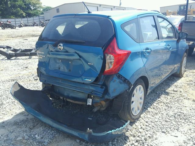 3N1CE2CPXFL362869 - 2015 NISSAN VERSA NOTE BLUE photo 4