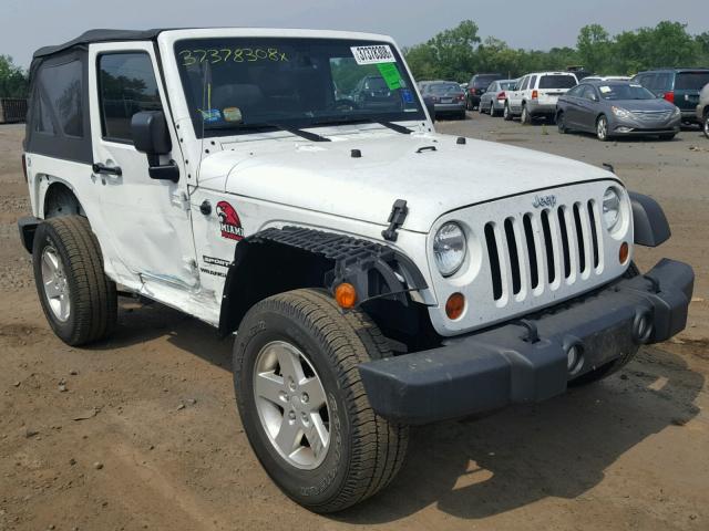 1C4AJWAG3DL596662 - 2013 JEEP WRANGLER S WHITE photo 1