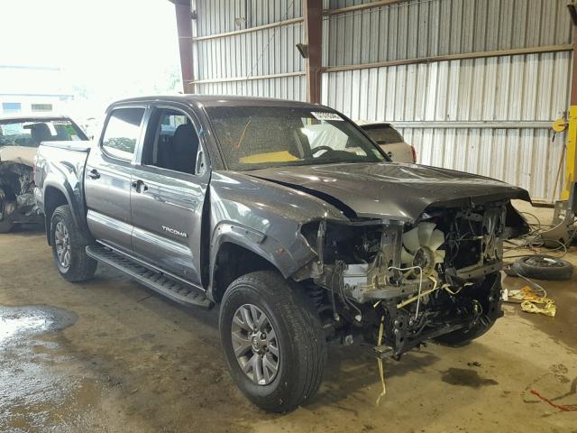 5TFAZ5CN3HX024245 - 2017 TOYOTA TACOMA DOU GRAY photo 1