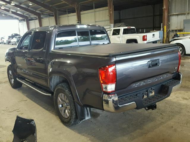 5TFAZ5CN3HX024245 - 2017 TOYOTA TACOMA DOU GRAY photo 3