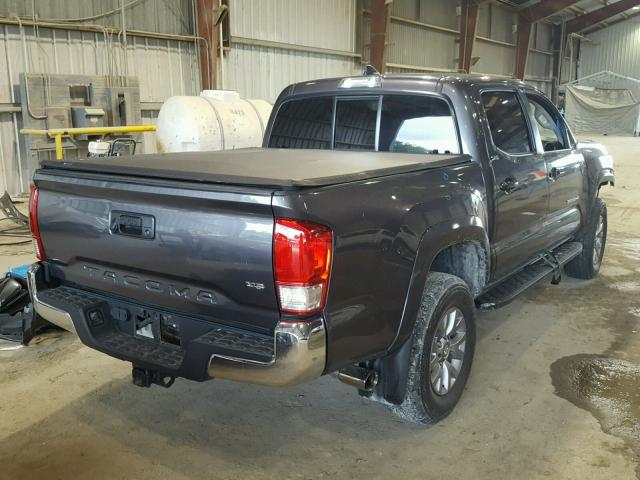 5TFAZ5CN3HX024245 - 2017 TOYOTA TACOMA DOU GRAY photo 4