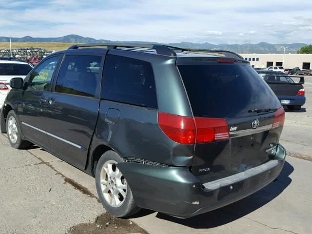 5TDZA22C25S240632 - 2005 TOYOTA SIENNA XLE CHARCOAL photo 3