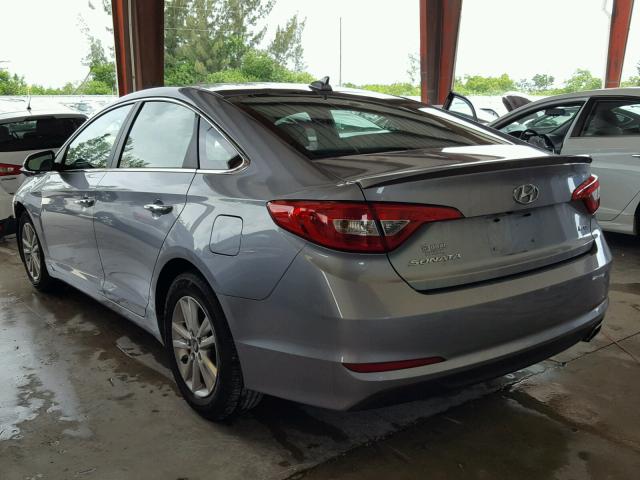 5NPE24AA1FH128337 - 2015 HYUNDAI SONATA ECO GRAY photo 3