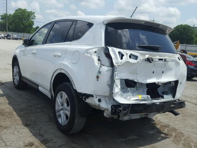 JTMZFREV2FD074424 - 2015 TOYOTA RAV4 LE WHITE photo 3