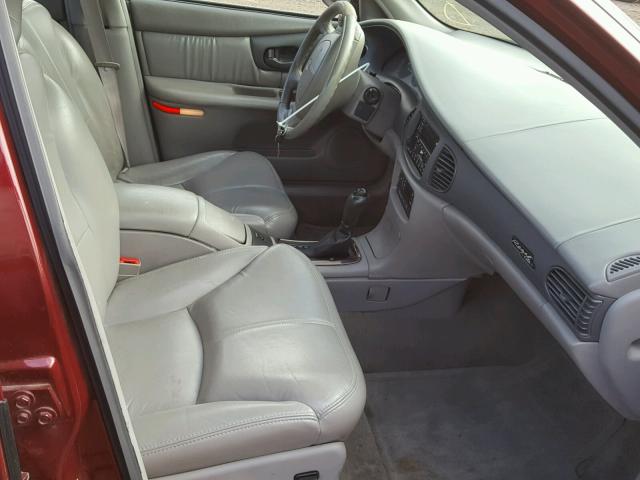 2G4WF5217V1457813 - 1997 BUICK REGAL GS MAROON photo 5