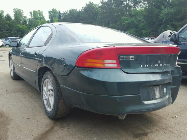 2B3HD46R5WH111539 - 1998 DODGE INTREPID GREEN photo 3