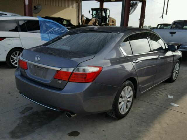 1HGCR3F84DA019727 - 2013 HONDA ACCORD EXL GRAY photo 4