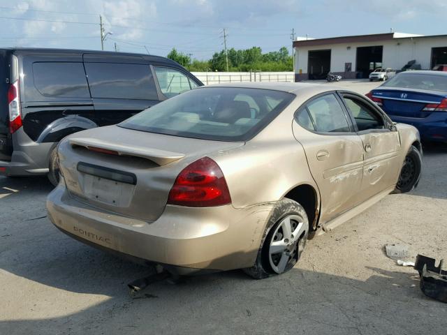 2G2WP522851347397 - 2005 PONTIAC GRAND PRIX TAN photo 4