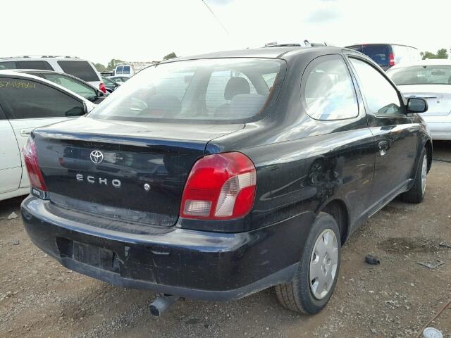 JTDAT123X20230057 - 2002 TOYOTA ECHO BLACK photo 4