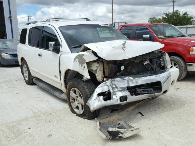 5N1AA08A96N704543 - 2006 NISSAN ARMADA SE WHITE photo 1