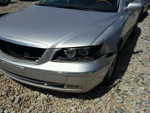 KMHFC46F57A188602 - 2007 HYUNDAI AZERA SE SILVER photo 9