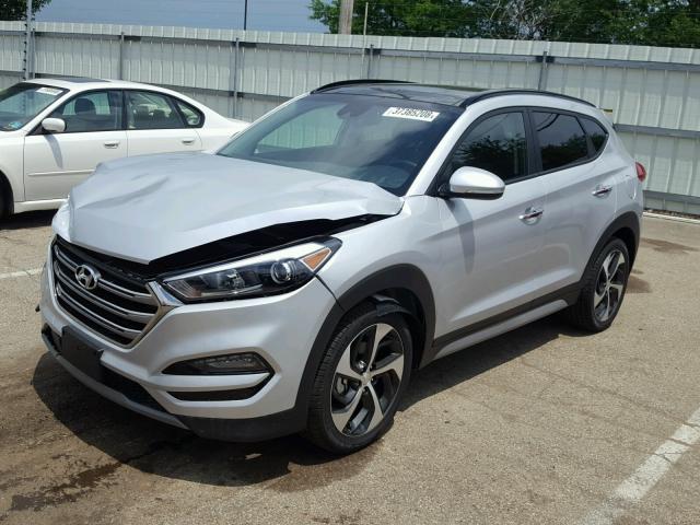 KM8J3CA21JU676802 - 2018 HYUNDAI TUCSON LIM SILVER photo 2