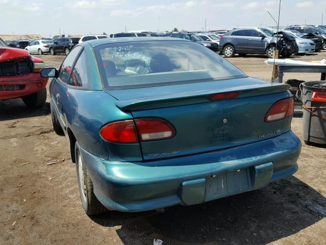 1G1JC1249VM158203 - 1997 CHEVROLET CAVALIER B GREEN photo 3