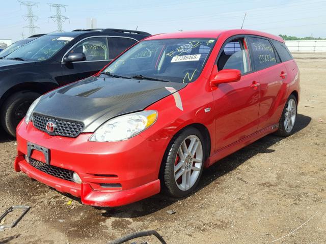 2T1KY32E33C004551 - 2003 TOYOTA COROLLA MA RED photo 2