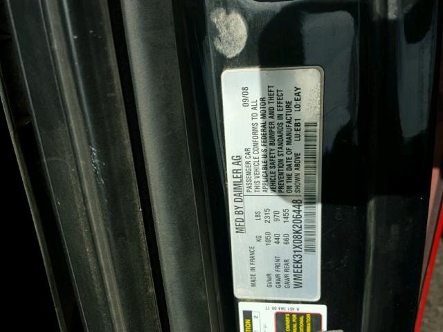 WMEEK31X08K206448 - 2008 SMART FORTWO PAS 橙色 照片 10