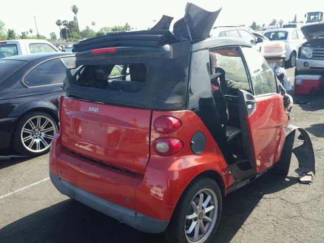 WMEEK31X08K206448 - 2008 SMART FORTWO PAS 橙色 照片 4