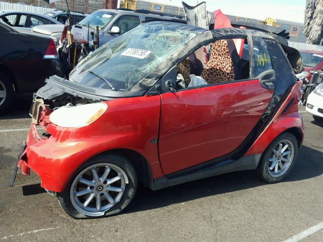 WMEEK31X08K206448 - 2008 SMART FORTWO PAS ORANGE photo 9