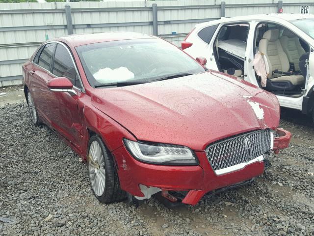 3LN6L5E94HR638040 - 2017 LINCOLN MKZ RESERV RED photo 1