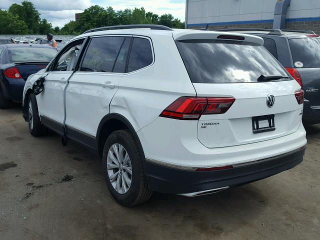 3VV2B7AX4JM095542 - 2018 VOLKSWAGEN TIGUAN SE Білий фото 3