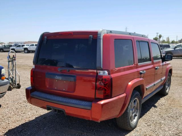 1J8HH48N46C203539 - 2006 JEEP COMMANDER წითელი ფოტო 4