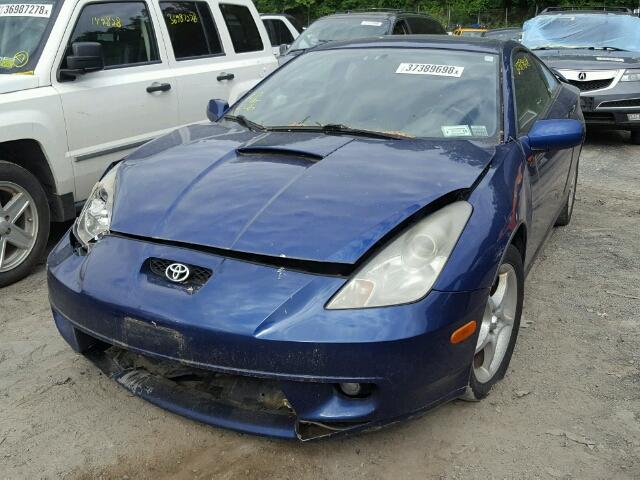 JTDDY32T8Y0032810 - 2000 TOYOTA CELICA GT- BLUE photo 2