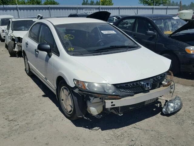 2HGFA16459H102881 - 2009 HONDA CIVIC DX-G WHITE photo 1