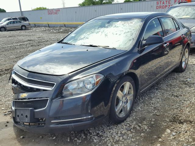 1G1ZC5E02CF175980 - 2012 CHEVROLET MALIBU 1LT BLACK photo 2