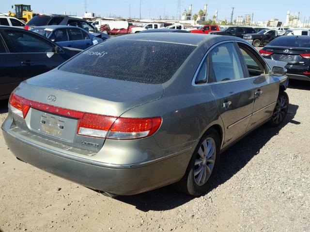 KMHFC46F87A141953 - 2007 HYUNDAI AZERA SE GRAY photo 4