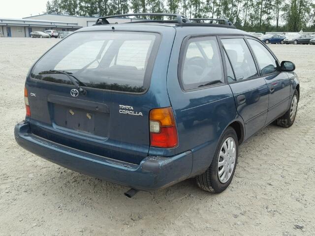 JT2AE09V8R0068038 - 1994 TOYOTA COROLLA BA TURQUOISE photo 4