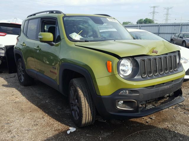 ZACCJBBTXGPD93202 - 2016 JEEP RENEGADE L GREEN photo 1