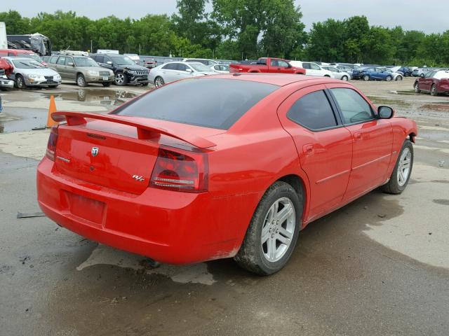 2B3LA53H47H662163 - 2007 DODGE CHARGER R/ RED photo 4